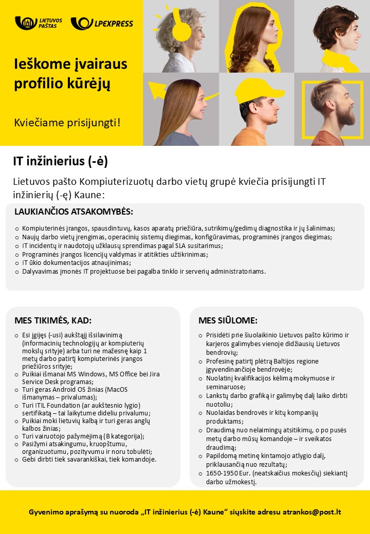 IT inžinierius Kaunas 2