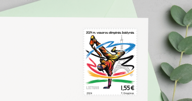 Vasaros olimpinėms žaidynėms dedikuotas pašto ženklas